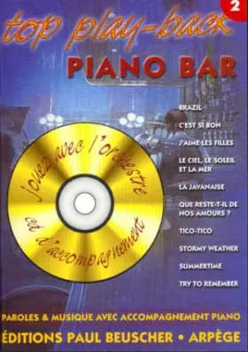 Couverture du produit · Partition : Top play-back piano bar volume 2 + CD