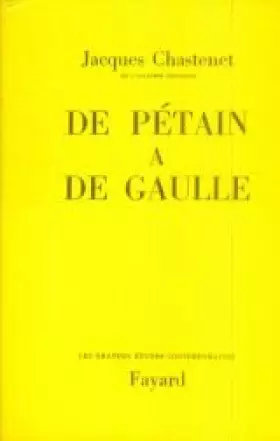 Couverture du produit · De Petain a de Gaulle