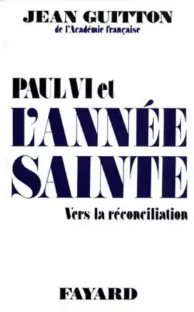 Couverture du produit · Paul VI et l'année sainte