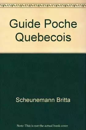 Couverture du produit · Le Québecois de poche