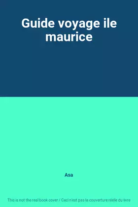 Couverture du produit · Guide voyage ile maurice
