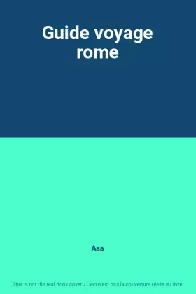 Couverture du produit · Guide voyage rome