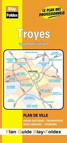 Couverture du produit · Plan de ville : Troyes (avec un index)