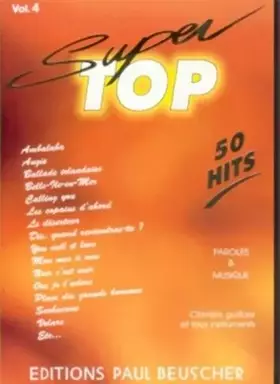 Couverture du produit · Partition : Super top, numero 4