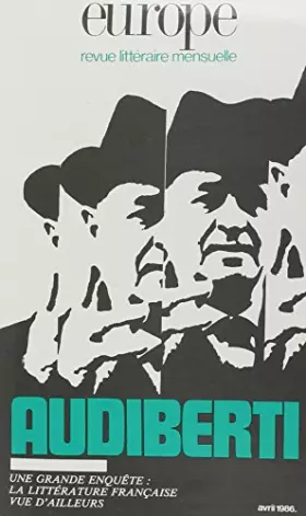 Couverture du produit · Europe Audiberti