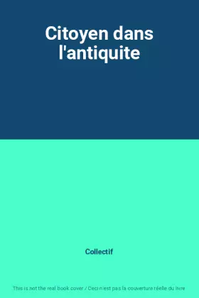 Couverture du produit · Citoyen dans l'antiquite