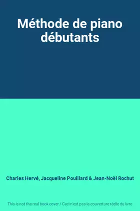 Couverture du produit · Méthode de piano débutants