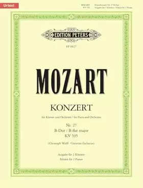 Couverture du produit · Concert 27 bes kv595 piano