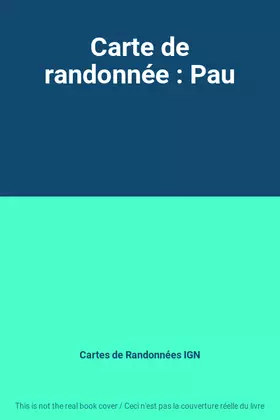 Couverture du produit · Carte de randonnée : Pau