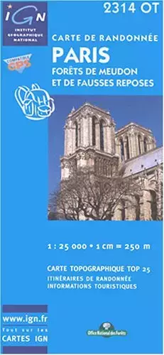 Couverture du produit · Carte de randonnée : Paris