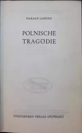 Couverture du produit · Polnische Tragödie