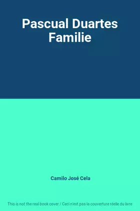 Couverture du produit · Pascual Duartes Familie