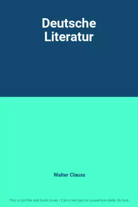 Couverture du produit · Deutsche Literatur