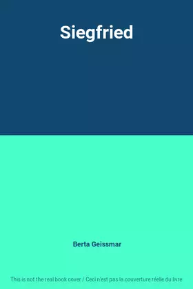 Couverture du produit · Siegfried