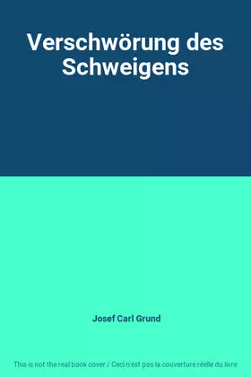 Couverture du produit · Verschwörung des Schweigens