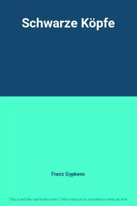 Couverture du produit · Schwarze Köpfe