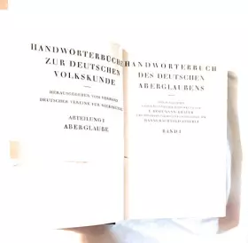 Couverture du produit · Handwörterbuch des deutschen Aberglaubens. Bd. 1