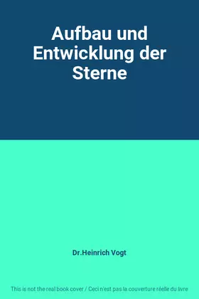 Couverture du produit · Aufbau und Entwicklung der Sterne