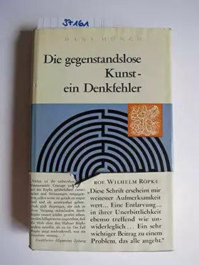 Couverture du produit · Die gegenstandslose Kunst - ein Denkfehler