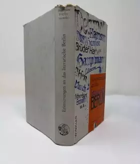 Couverture du produit · Erinnerungen an das literarische Berlin