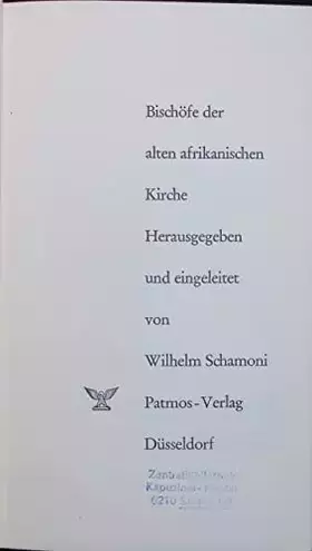 Couverture du produit · Bischöfe der alten afrikanischen Kirche