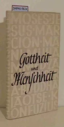 Couverture du produit · Gottheit und Menschheit