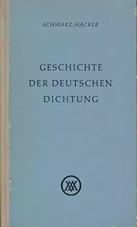 Couverture du produit · Geschichte der deutschen Dichtung