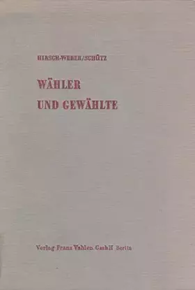 Couverture du produit · Wähler und Gewählte