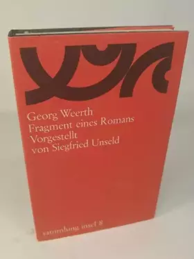 Couverture du produit · Fragment eines Romans