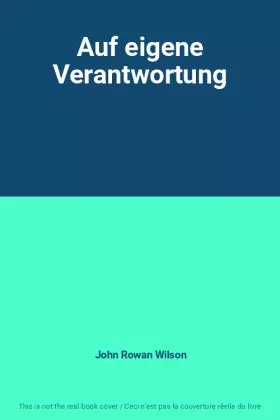 Couverture du produit · Auf eigene Verantwortung