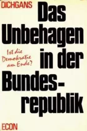 Couverture du produit · Das Unbehagen in der Bundesrepublik