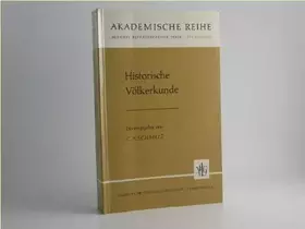 Couverture du produit · Historische Völkerkunde.