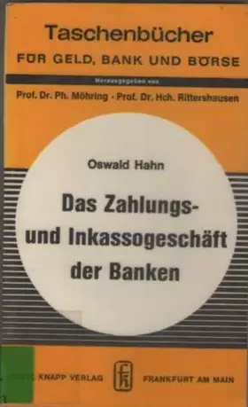 Couverture du produit · Das Zahlungs- und Inkassogeschäft der Banken