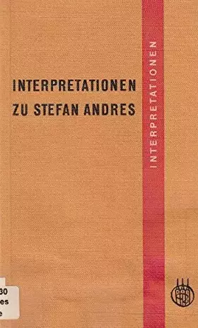 Couverture du produit · Interpretationen zu Stefan Andres
