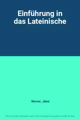 Couverture du produit · Einführung in das Lateinische