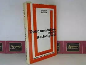 Couverture du produit · Dokumentation einer Ratlosigkeit