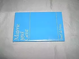 Couverture du produit · Materie und Geist