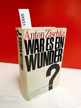 Couverture du produit · War es ein Wunder?