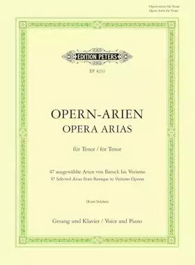 Couverture du produit · Opera Arias for Tenor: 42 Arias (Edition Peters)