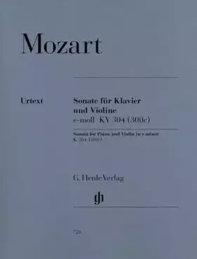 Couverture du produit · SONATE POUR VIOLON EN MI MINEUR K. 304 (300C)