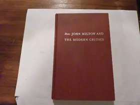 Couverture du produit · Ikon: John Milton and the modern critics