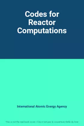 Couverture du produit · Codes for Reactor Computations