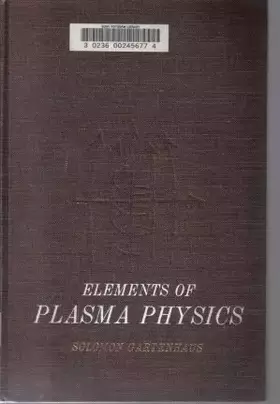 Couverture du produit · Elements of plasma physics