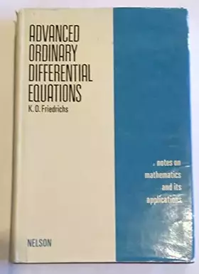 Couverture du produit · Lectures on Advanced Ordinary Differential Equations
