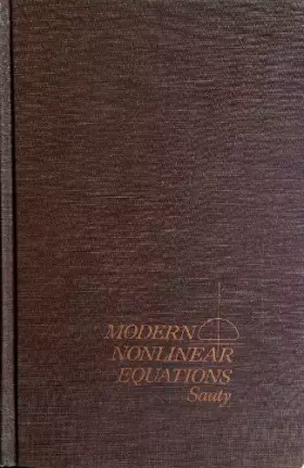 Couverture du produit · Modern Nonlinear Equations