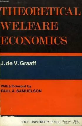 Couverture du produit · THEORETICAL WELFARE ECONOMICS