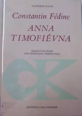 Couverture du produit · Anna Timofiévna
