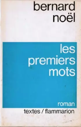 Couverture du produit · Les premiers mots