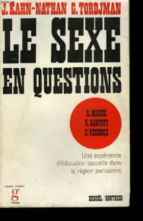 Couverture du produit · Le sexe en questions .