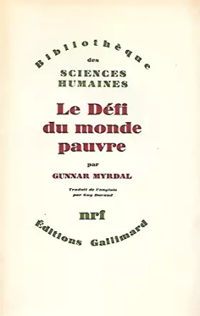 Couverture du produit · Le defi du monde pauvre